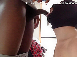 deepthroated by a big black cock