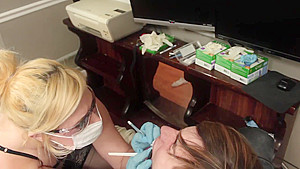 dentist bondage blowjob