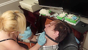 dentist bondage blowjob