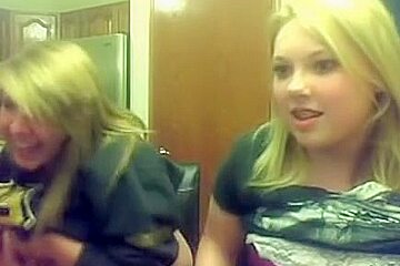friends showing tits together on webcam