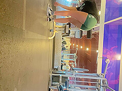 gym candid booty latina