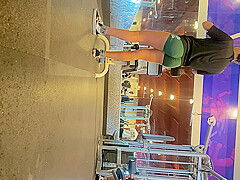 gym candid booty latina