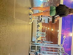 gym candid booty latina