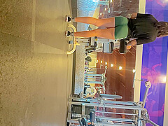 gym candid booty latina