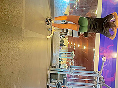 gym candid booty latina