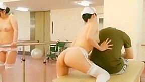 japanese naked nurse in the hospital