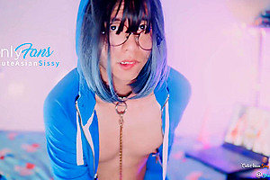 [4k] Asian Sissy Masturbating While Watching Dota 2 Tournament