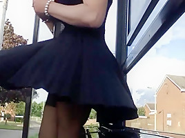lace briefs windy updkirt nylons
