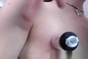 naked chap became a slave for a pervert tranny slut