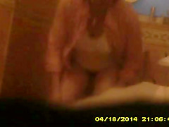 of mature girlfriend on the toilet