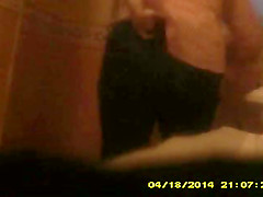 of mature girlfriend on the toilet