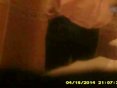 of mature girlfriend on the toilet