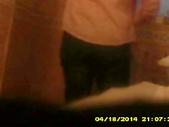 of mature girlfriend on the toilet