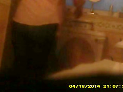 of mature girlfriend on the toilet