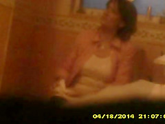 of mature girlfriend on the toilet