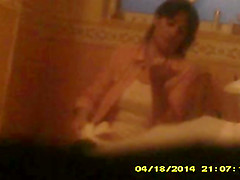 of mature girlfriend on the toilet