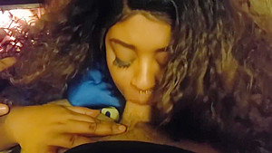 sexy ebony teen 18+ gives the best deepthroat everrrr!