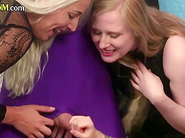 3some CFNM ladies jerk cock in classy HJ till cumshot