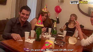 student 18+ party continues with hot group sex