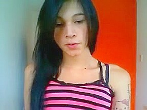 teen 18+ Brunette Anal Masturbation With Glasses Dildo
