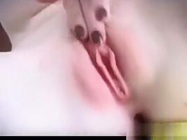 teen 18+ Girl Strips And Rubs Her Pussy