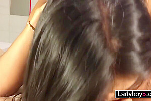 teen 18+ Ladyboy Pov Blowjob And Anal Doggy