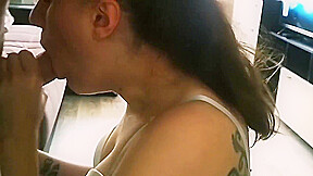 teen 18+ Casually Swallow A Big Cock