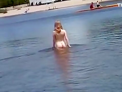 teen 18+ nudists take off their clothes and play nude