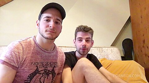 two badboys fuckinfg with PISS and sneaker in bacrkoom - PissVids