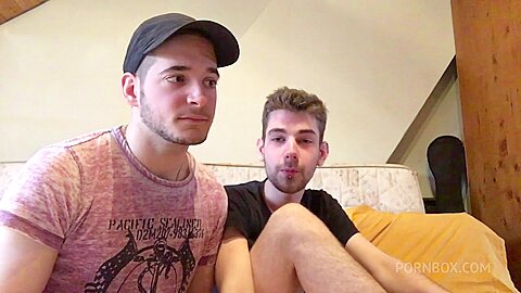 two badboys fuckinfg with PISS and sneaker in bacrkoom - PissVids