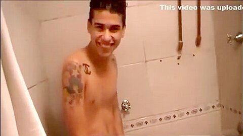 two young roommates and one shower :