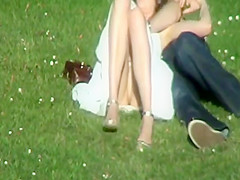 upskirt in the park