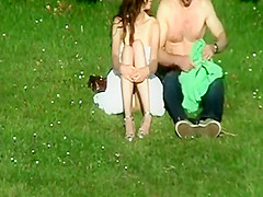 upskirt in the park