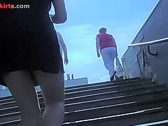 upskirt video of a sexy brunette's ass
