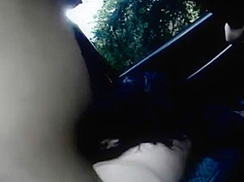 white girl car slut delivers blow job