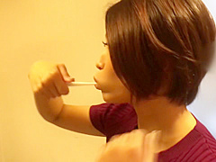 最高のカラダをしたショートカットの巨乳歯科衛生士さんを口説いてハメる