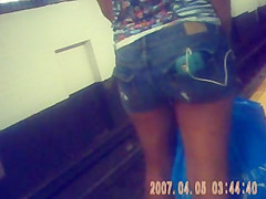 young ebony booty shorts